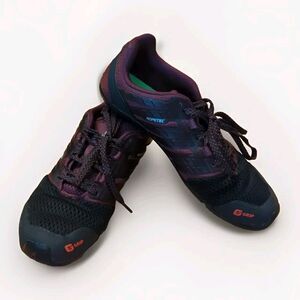 INOV-8 BARE-XF 210 V2 Womens 7 Sneakers Shoes Black Purple Running Barefoot